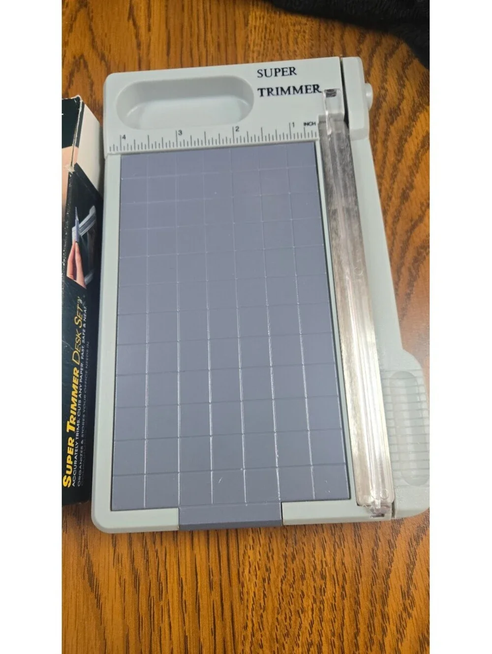 Super Trimmer Desk Set Paper Cutter and Organizer